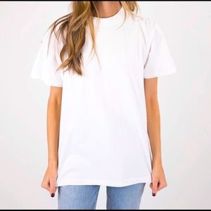 Anine Bing white logo t-shirt